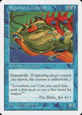 naokuroshop MTG [5ED][122][青][U][JP][セゴビアの大怪魚/Segovian Leviathan] NM