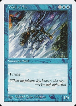 naokuroshop MTG [5ED][135][青][U][JP][大気の壁/Wall of Air] NM