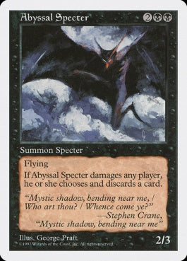 naokuroshop MTG [5ED][139][黒][U][JP][深淵の死霊/Abyssal Specter] NM