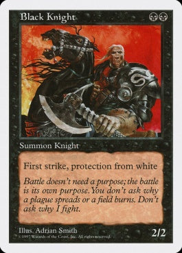 naokuroshop MTG [5ED][143][黒][U][EN][黒騎士/Black Knight] NM