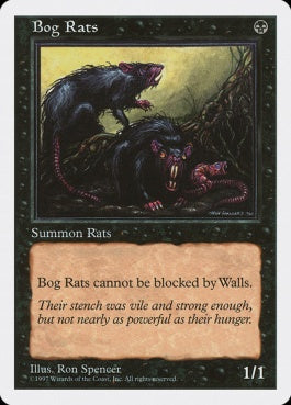 naokuroshop MTG [5ED][146][黒][C][JP][沼ネズミ/Bog Rats] NM