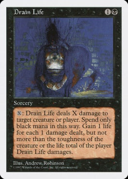 naokuroshop MTG [5ED][156][黒][C][EN][生命吸収/Drain Life] NM