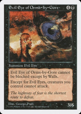 naokuroshop MTG [5ED][159][黒][U][EN][オームズ＝バイ＝ゴアの邪眼/Evil Eye of Orms-by-Gore] NM