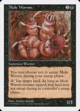 naokuroshop MTG [5ED][179][黒][U][JP][穴掘り蟲/Mole Worms] NM