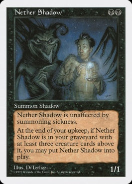 naokuroshop MTG [5ED][183][黒][R][JP][冥界の影/Nether Shadow] NM