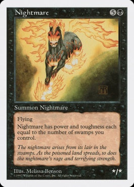 naokuroshop MTG [5ED][184][黒][R][EN][夢魔/Nightmare] NM