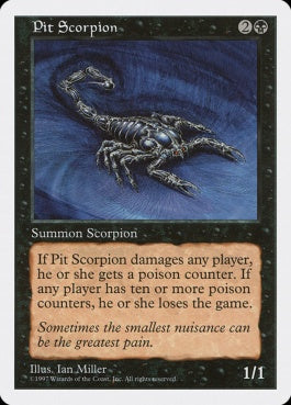 naokuroshop MTG [5ED][187][黒][C][JP][地獄の蠍/Pit Scorpion] NM