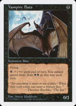 naokuroshop MTG [5ED][202][黒][C][EN][吸血コウモリ/Vampire Bats] NM