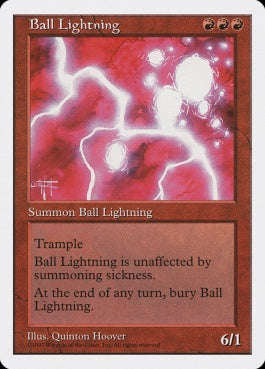 naokuroshop MTG [5ED][210][赤][R][JP][ボール・ライトニング/Ball Lightning] NM