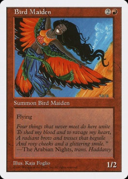 naokuroshop MTG [5ED][211][赤][C][JP][鳥の乙女/Bird Maiden] NM