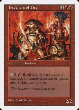 naokuroshop MTG [5ED][214][赤][C][JP][火の兄弟/Brothers of Fire] NM