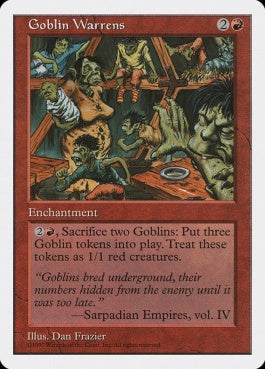 naokuroshop MTG [5ED][238][赤][R][EN][ゴブリンの巣穴/Goblin Warrens] NM