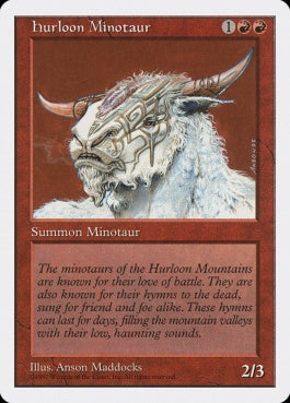 naokuroshop MTG [5ED][240][赤][C][JP][ハールーン・ミノタウルス/Hurloon Minotaur] NM