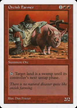 naokuroshop MTG [5ED][256][赤][C][EN][オークの農夫/Orcish Farmer] NM