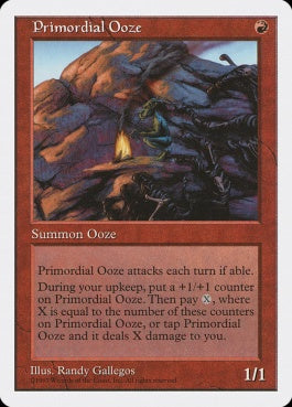 naokuroshop MTG [5ED][261][赤][U][EN][始源の軟泥/Primordial Ooze] NM