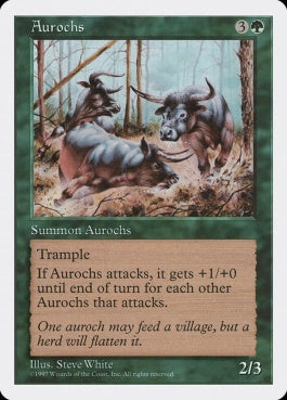 naokuroshop MTG [5ED][279][緑][C][EN][オーロクス/Aurochs] NM