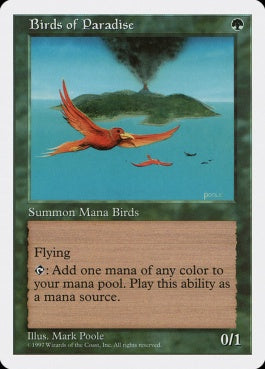 naokuroshop MTG [5ED][280][緑][R][JP][極楽鳥/Birds of Paradise] NM