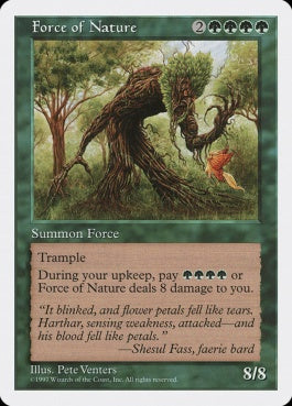 naokuroshop MTG [5ED][294][緑][R][EN][大地の怒り/Force of Nature] NM