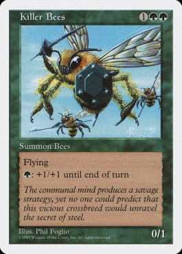 naokuroshop MTG [5ED][307][緑][U][JP][殺人蜂/Killer Bees] NM