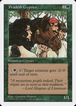 naokuroshop MTG [5ED][317][緑][C][JP][プラデッシュの漂泊民/Pradesh Gypsies] NM