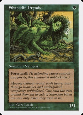 naokuroshop MTG [5ED][325][緑][C][EN][シャノーディンのドライアド/Shanodin Dryads] NM