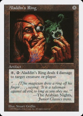 naokuroshop MTG [5ED][346][茶][R][EN][アラジンの指輪/Aladdin's Ring] NM