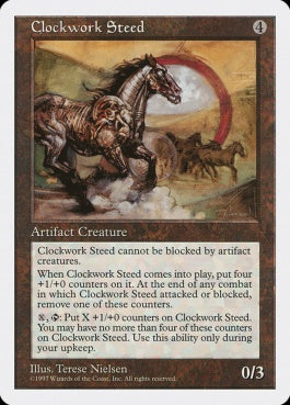 naokuroshop MTG [5ED][357][茶][U][JP][機械仕掛けの駿馬/Clockwork Steed] NM