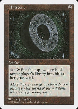 naokuroshop MTG [5ED][390][茶][R][EN][石臼/Millstone] NM