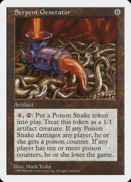 naokuroshop MTG [5ED][397][茶][R][JP][毒蛇製造器/Serpent Generator] NM