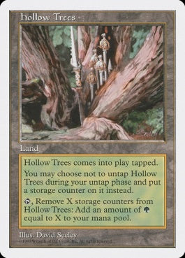 naokuroshop MTG [5ED][418][土地][R][JP][虚ろの森/Hollow Trees] NM