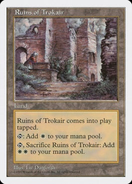 naokuroshop MTG [5ED][422][土地][U][JP][トロウケアの廃墟/Ruins of Trokair] NM