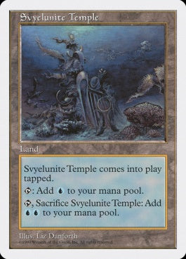 naokuroshop MTG [5ED][425][土地][U][JP][シヴィエルナイトの寺院/Svyelunite Temple] NM