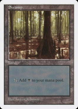 naokuroshop MTG [5ED][439][土地][C][EN][沼/Swamp] NM