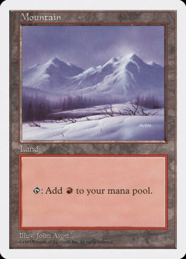 naokuroshop MTG [5ED][442][土地][C][JP][山/Mountain] NM