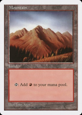 naokuroshop MTG [5ED][444][土地][C][EN][山/Mountain] NM