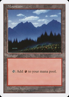 naokuroshop MTG [5ED][445][土地][C][JP][山/Mountain] NM