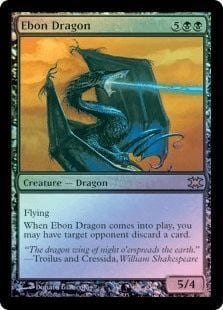 naokuroshop MTG [FtV:Dragons][006][黒][R][EN][漆黒のドラゴン/Ebon Dragon] NM