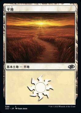 naokuroshop MTG [J22][098][土地][C][JP][平地/Plains] NM