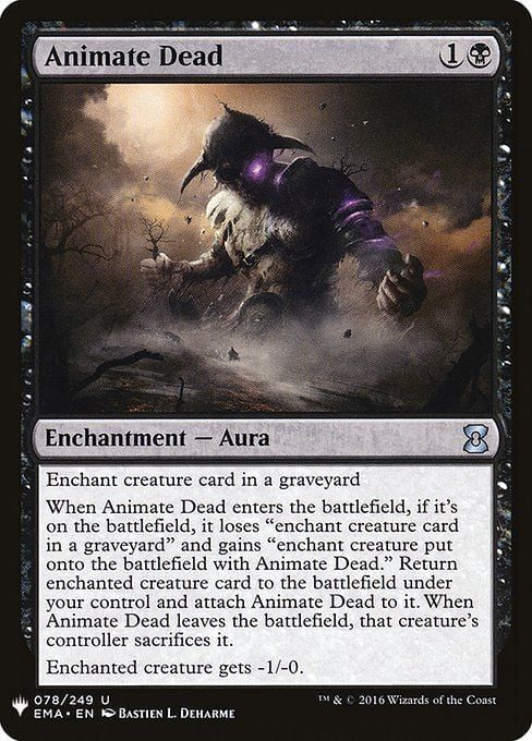 naokuroshop MTG [MB1-EMA][078][黒][U][EN][動く死体/Animate Dead] NM