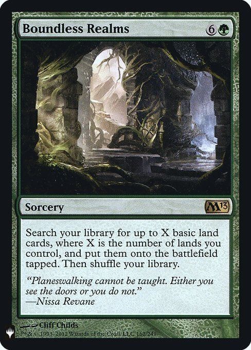 naokuroshop MTG [MB1-M13][162][緑][R][EN][境界なき領土/Boundless Realms]（foil） NM