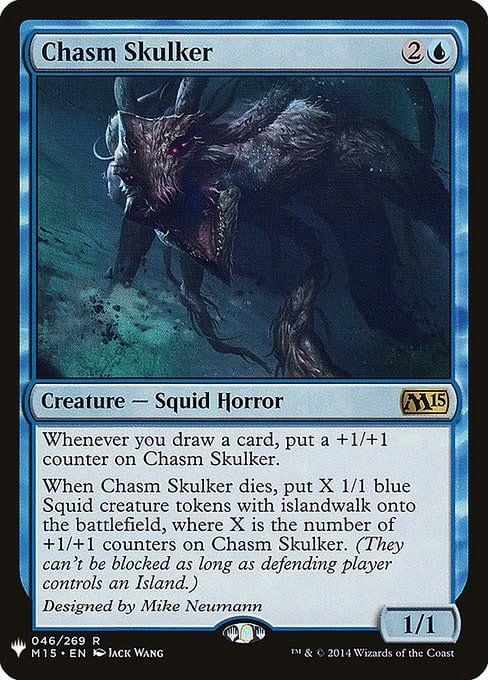 naokuroshop MTG [MB1-M15][046][青][R][EN][地割れ潜み/Chasm Skulker] NM