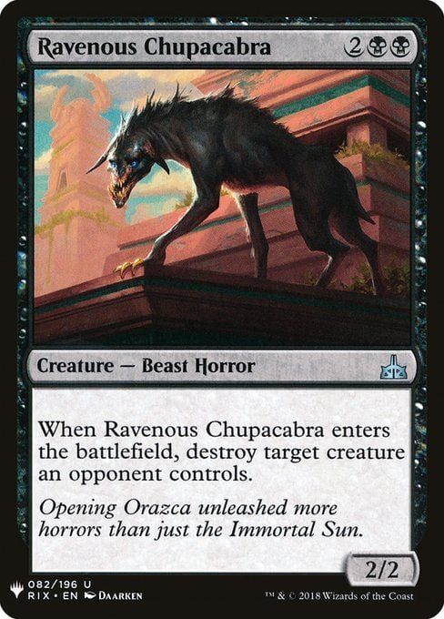 naokuroshop MTG [MB1-RIX][082][黒][U][EN][貪欲なチュパカブラ/Ravenous Chupacabra] NM