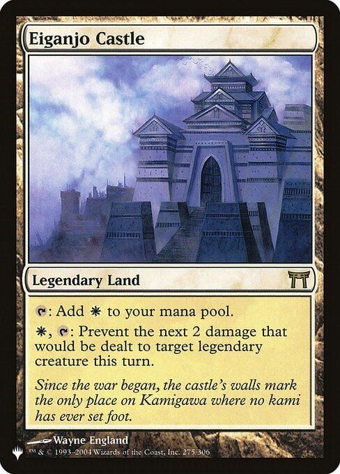 naokuroshop MTG [TheList-CHK][275][土][R][EN][永岩城/Eiganjo Castle] NM