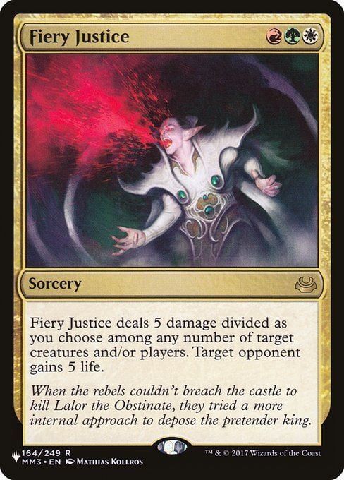 naokuroshop MTG [TheList-MM3][164][多][R][EN][焦熱の裁き/Fiery Justice] NM