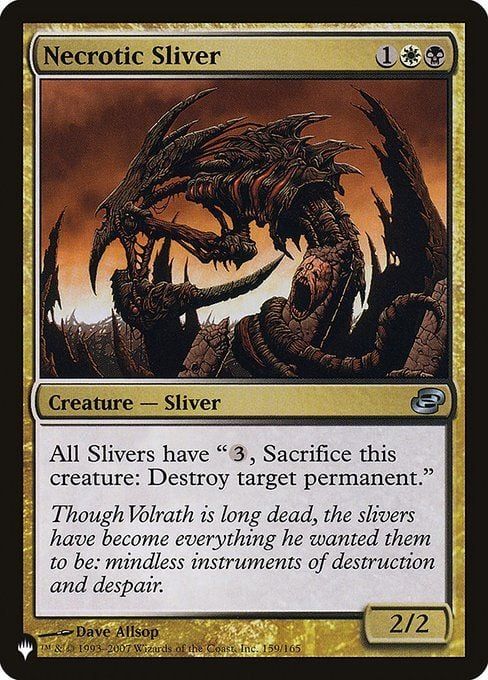 naokuroshop MTG [TheList-PLC][159][多][U][EN][壊死スリヴァー/Necrotic Sliver] NM