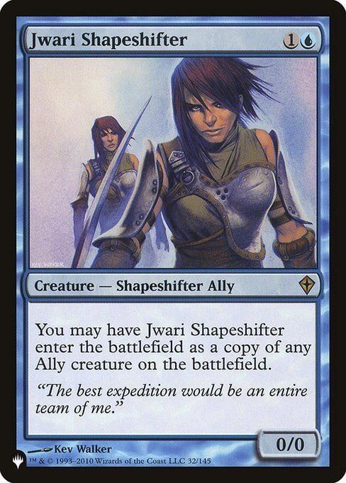 naokuroshop MTG [TheList-WWK][032][青][R][EN][ジュワーの多相の戦士/Jwari Shapeshifter] NM