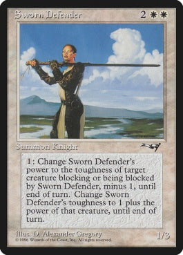 naokuroshop MTG [ALL][019][白][R][EN][Sworn Defender] NM