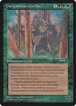 naokuroshop MTG [ALL][091][緑][R][EN][Gargantuan Gorilla] NM