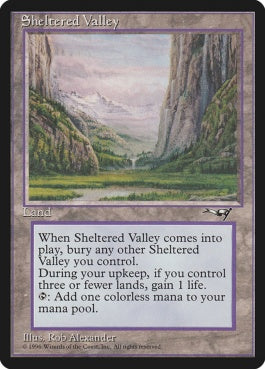 naokuroshop MTG [ALL][142][土地][R][EN][Sheltered Valley] NM