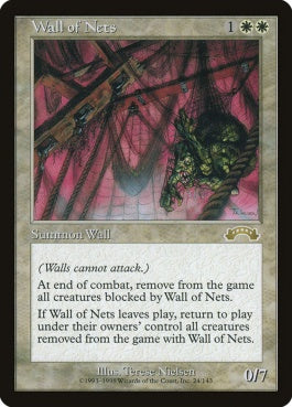 naokuroshop MTG [EXO][024][白][R][EN][網の壁/Wall of Nets] NM